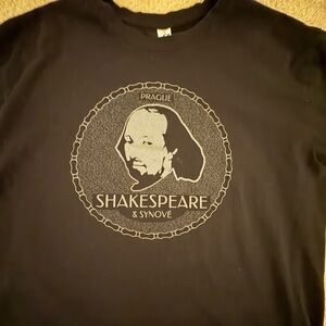 Black Shakespeare & Son Bookshop Prague Graphic T-Shirt